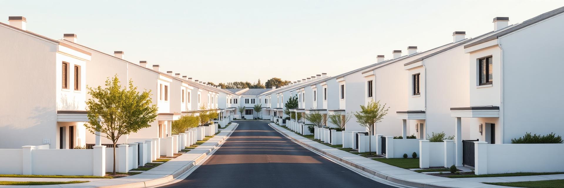 Minimalist residential neighborhood